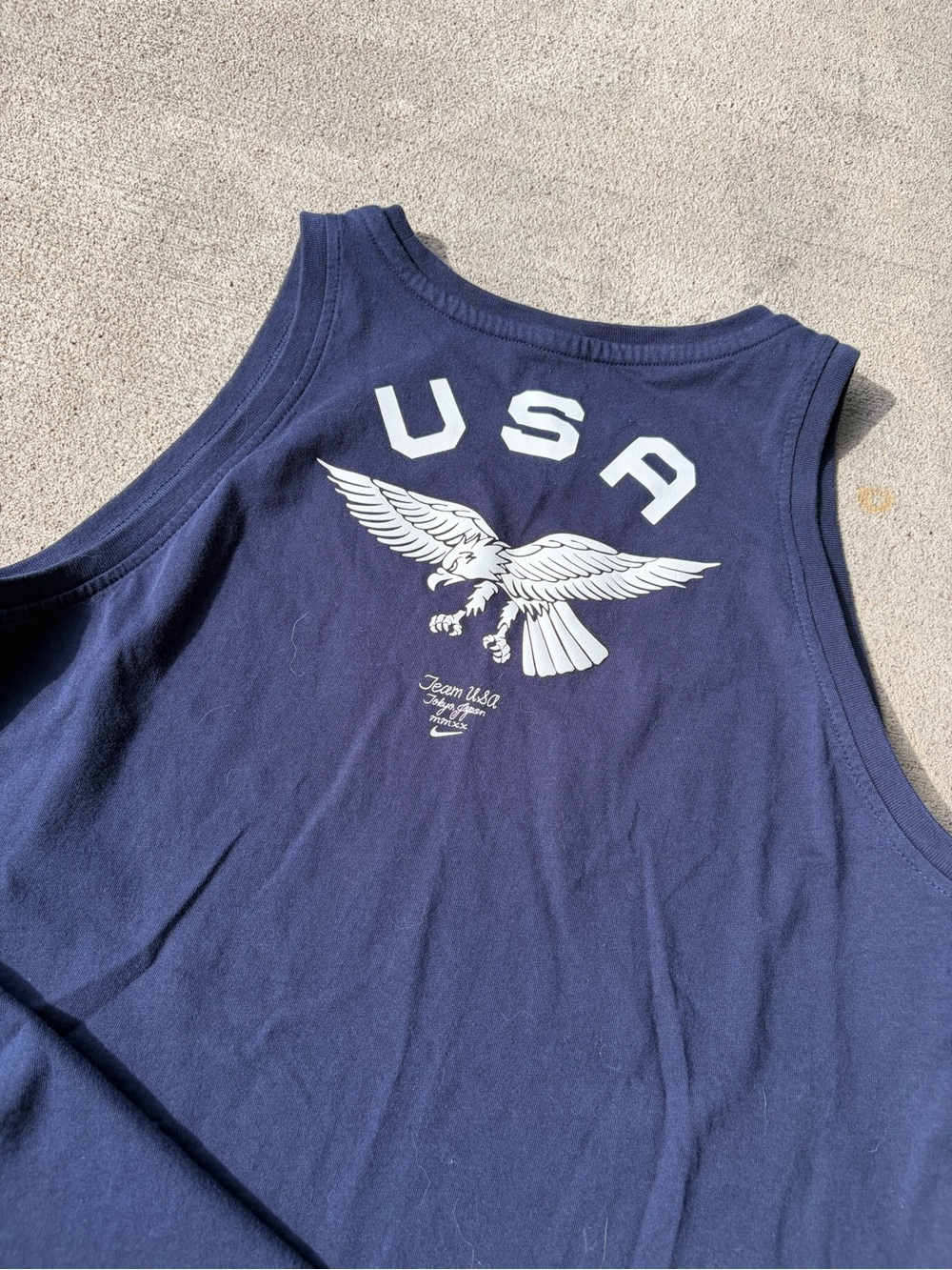 The Nike Tee Nike USA tank top Eagle America shirt navy white - Picture 2 of 6